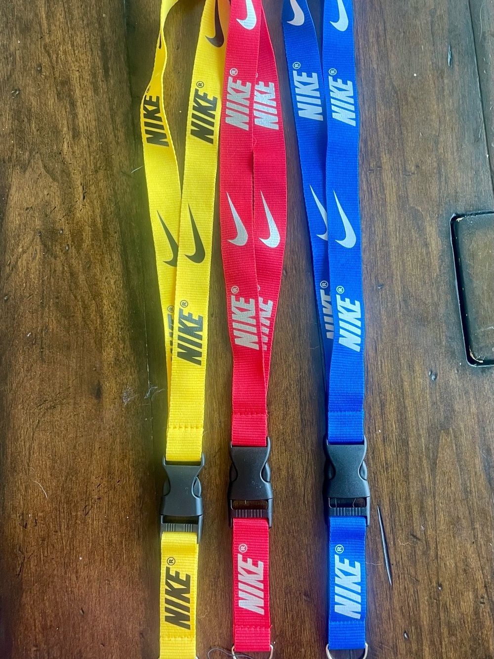 Nike Men’s Lanyard Trio in Yellow, Red, Blue